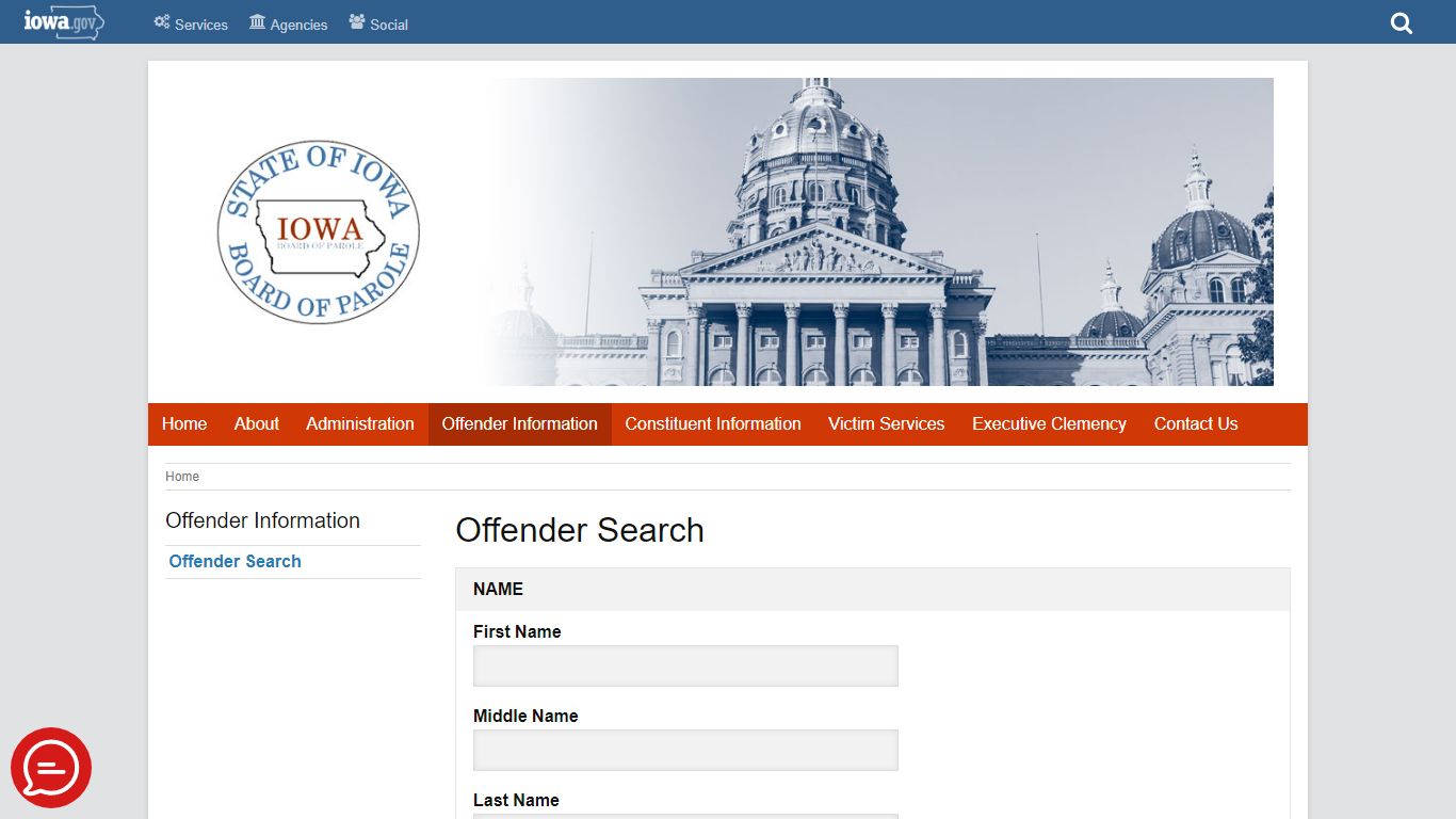 Offender Search | Iowa Board of Parole
